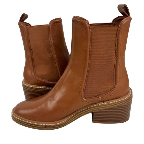 STEVEN NEW YORK‎ CABELL CHELSEA PULL ON BOOTS IN TAN NWOB WOMEN'S SIZE 8.5M - Picture 7 of 12
